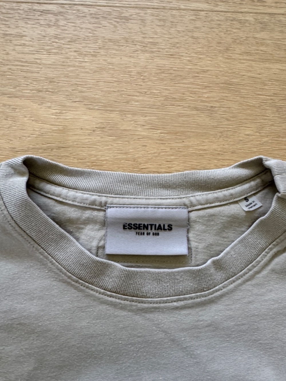 Essentials Light Gray Short Sleeve Logo T-Shirt - Picture 2 of 3
